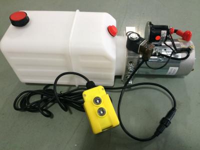 China DC 12V Motor Horizontal Single Acting  Mini Hydraulic Power Packs for Dump Trailer for sale