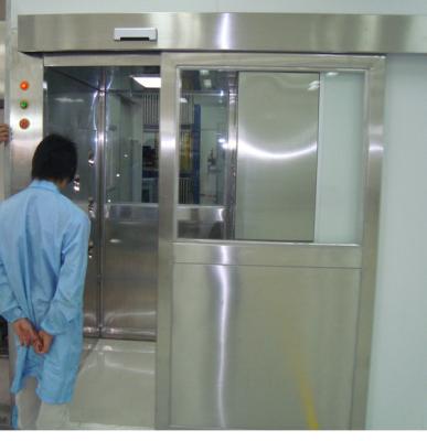 China ISO 7 Clean Room Automatic Slid Door Stainless Steel Air Shower For Decontamination Project for sale