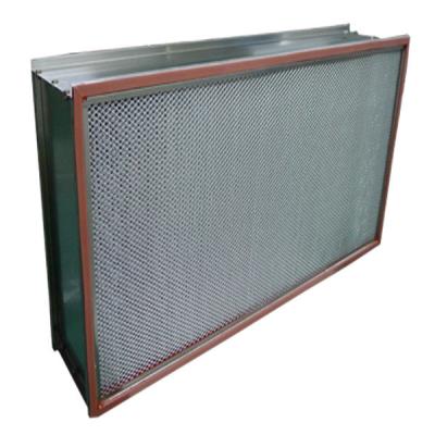 China Medium Efficiency Aluminum Foil  High Temperature Hepa Filter Box Air for sale