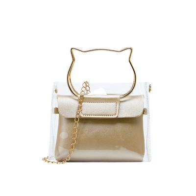 China New Fashion Daily Lifestyle Women Handbag 5 Color Cat Ear Small Square Bag Women's Single Shoulder Bag Purse A0032 for sale