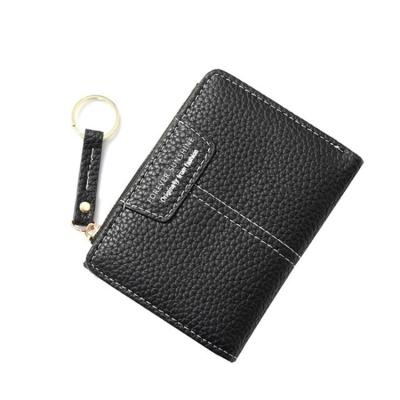 China New Ladies Wallet Fashion Lychee Zipper Multifunction Coin Purse Y0109 Korean Version Female Double Short Wallet for sale