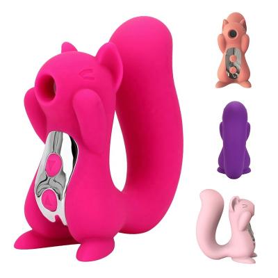 China Amazon New Women's Sex Toys Body Suction Cat Breast Massager Female Nipple Breast Cat Sucker Vibrator Nipple Clit Sucking Stimulator Squirrel Vibrator Clitoris for sale