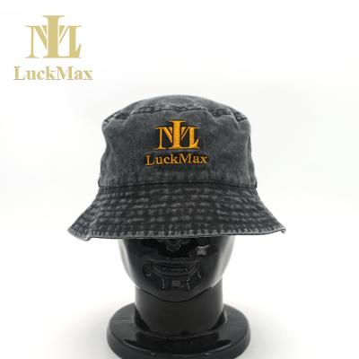 China Hot Sale Headwear/Hats And Hats Discount Copy Gray Logo Custom Bucket Hat Daily Life for sale