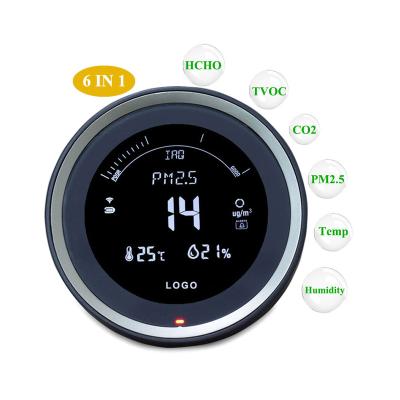 China 9 in 1 Wholesale 6 in1 Air Quality Sensor Temperature Humidity CO2 Meter Monitor for sale