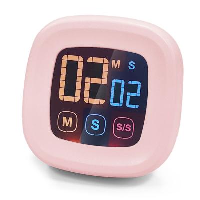 China Sustainable Wholesale Touch Screen Easy Control Cute Digital Kitchen Timer for sale