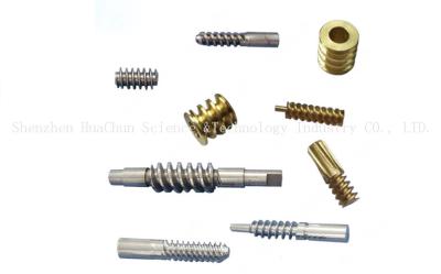 China Mechanical Parts Steel Brass Worm Gear , Bronze Worm Wheel Various Sizes for sale