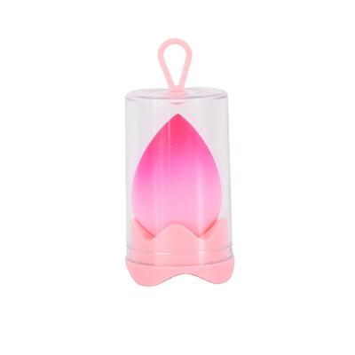 China Free Color Changing Soft Latex Make Up Sponge Blender With Dry Rack Case for sale