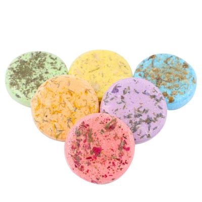 China Boby Different Scents Aromatherapy Shower Bombs Vapor Tablets Organic Natural Perfume Essential Oils Shower Steamer For Home Spa for sale