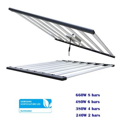 China Seed Starting ORIGLiTE High Efficiency 660w Foldable Full Spectrum Led Grow Light Bar For Indoor Plants for sale