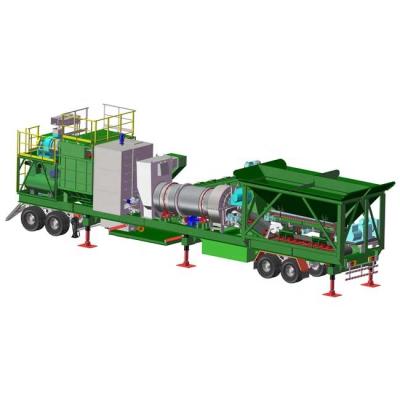 China Mobile Plant 40t/h Asphalt Drum Mixer Plant for sale