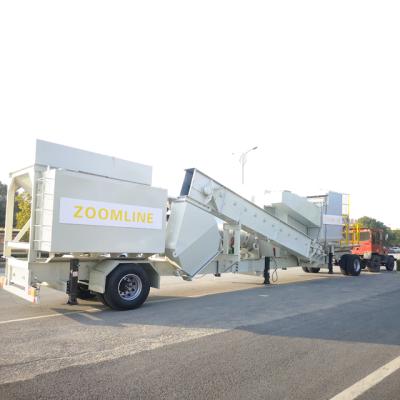 China 40tph Mobile Asphalt Drum Mix Machine Factory for sale