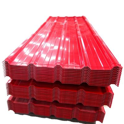 China Roofing Construction Zinc Coated Color Roof Sheet DX51D Z275 Color Coated Corrugated Galvanized Steel Sheet for sale