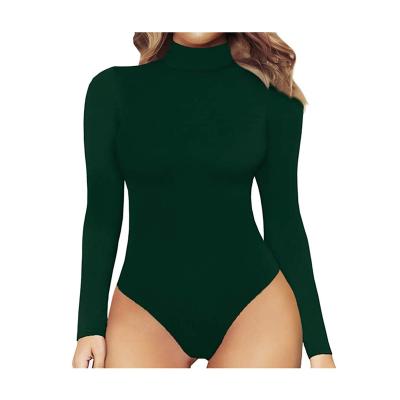 China Plus Size Women's Turtle Neck Fake Sleeve Long Full Bodysuit Jumpsuit Swimwear Patterns for sale