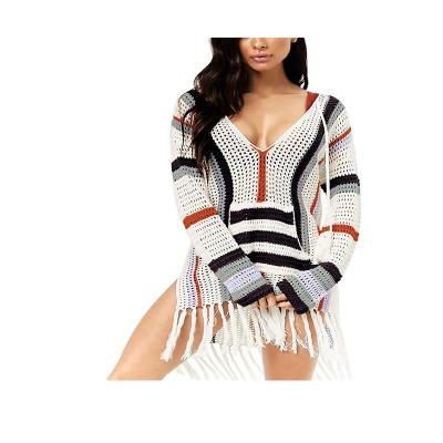 China Plus Size Swimsuit Cover Ups For Women Beach Crochet Swimsuit Bikini Dress for sale