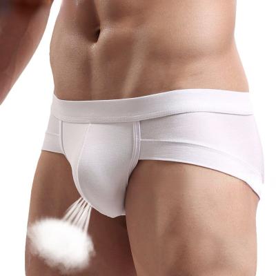 China Small Triangle Briefs Men Boxer Shorts Waist U Bulge Bag Antibacterial Modal Sexy White Briefs Men Shorts Heads for sale