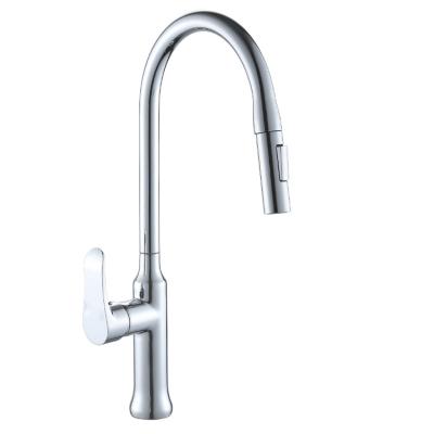 China Pull Out Sink Faucets Latest Design High Quality High Quality Brass Jet Kitchen Sink Faucets for sale