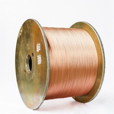 China For cable use CCA flat square aluminum solderable enameled 0.071 mm-enameled-copper-wire colors enameled copper wire for sale