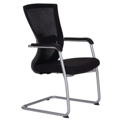 China Executive Chair Most Popular Cheap Ergonomic Swivel Office Swivel Fabric Guest Chair No Wheels for sale