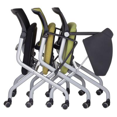 China Best Selling Collapsible Folding Desk from KingMay Meeting Mesh Training Chair for sale