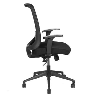 China KingMay BIFMA Nylon Low Chair Swivel Task Office Chair Mid Standard Executive Back Adjustable Armrest for sale