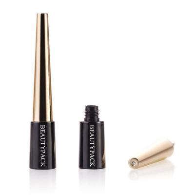 China Free Sample Gold Elegant Empty Plastic Eyeliner Liquid Empty Tube 2.5ml Private Label for sale