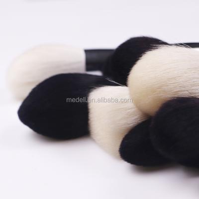 China Angular Blush Natural Goat Hair Makeup Brush Set Custom Logo for sale