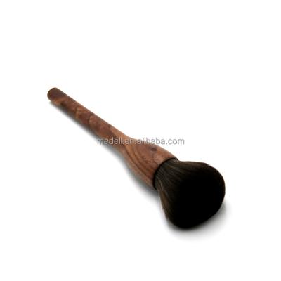 China Wholesale Wood Cosmetic Large Synthetic Powder Brush Hair Contour Brush Simple Makeup Brush for sale