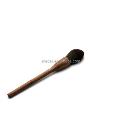 China Wholesale Wood Contour Brush Cosmetic Brush Synthetic Hair Blush Single Brush Makeup Brush for sale