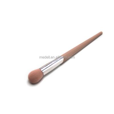 China Private Label Flame Brush China Factory Rose Handle Private Label Synthetic Hair Brush Blush Brush Makeup Brush for sale