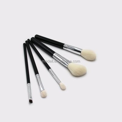 China Angular Blush Wholesale Luxury Wooden Handle Base Brush Set Private Label Makeup Cosmetic Brushes for sale