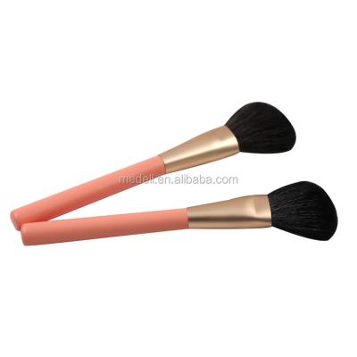 China Angular Blush Powder Brush Goat Hair Wholesale Angled Private Label Makeup Brush for sale