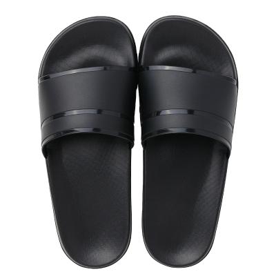 China Low MOQ Wholesale Men's Anti-odor Simple Black And White Unisex Slippers Indoor Slippers for sale