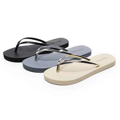 China Fashion Trend Custom Summer Beach Slippers Soft Comfortable Outdoor Women Flip Flops for sale