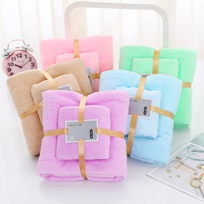 China Viable Wholesale Face Hand Bath Towels Washcloths Cotton Highly Absorbent 100% Towel Set For Bathroom Shower for sale