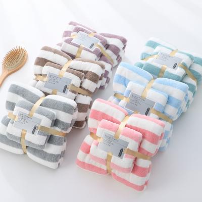 China Sustainable Wholesale Microfiber Bath Towel Sets Bathing Cloths And Towels Set 100% Cotton Bath Towel Set for sale