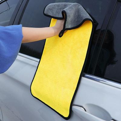 China Sustainable Premium Microfiber Car Wash Drying Towels Microfiber Cleaning Towels For Car 350gsm 16 in.x 16 in for sale