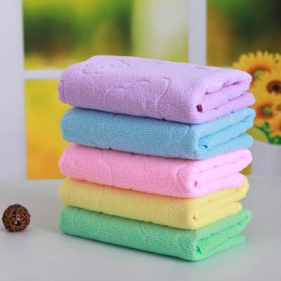 China Child Compressed Baby Towel Cloth Wash Microfiber Kitchen Towels Small Square Towels for sale