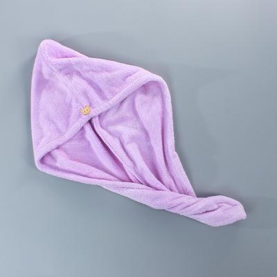 China Wholesale Costomized Purple Green Blue Pink Cute QUICK DRY Microfiber Orange Quick Drying Hair Towels for sale