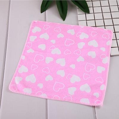 China Factory Wholesale Microfiber Kids Hand Towel Black White Flower QUICK DRY for sale