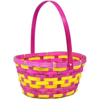 China Sustainable Cheap Wholesale Cotton Rope Oval Shape Woven Square Basket for sale