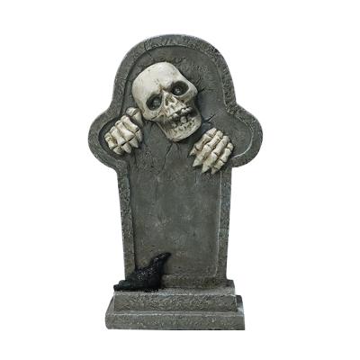 China Europe Custom Lightweight Tombstone Ornaments Halloween Decorations Halloween Inflatable Outdoor Resin Crafts for sale