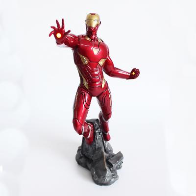 China MODEL TOY New Design 30cm Iron Man with LED Light for Home Decoration Collection for sale