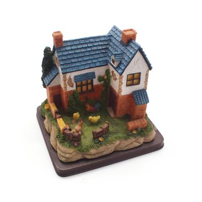 China Europe Mini Fairy Garden Decor Houses Custom Resin Gifts for sale