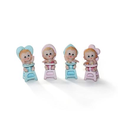 China Custom resin baby boy and girl birthday party decoration piece from Europe for sale