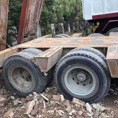 China Truck Trailer Used Flat Trailer Low Bed Trailer For Container 3 Axles 2 Axles for sale