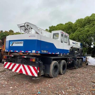 China TRUCK CRANE Japan tadano 50 ton truck mounted mobile crane /tadano TG-500E-3 truck crane for sale