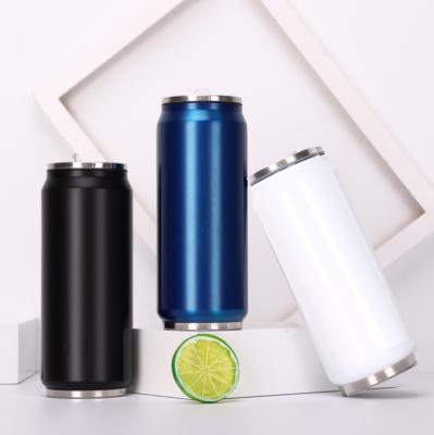 China Stainless Steel 350ml/500ml Tumbler Double Wall Cola Insulation Lean Empty Jar Upright Straight Tumbler Cup For Sublimation for sale