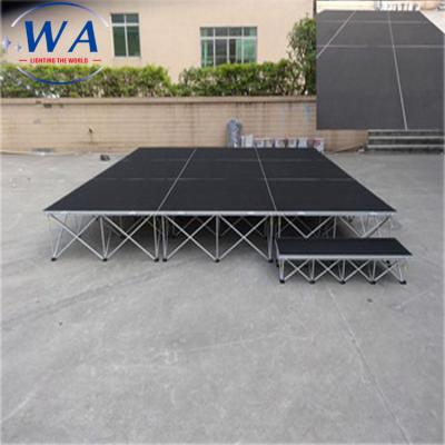 China Light Weight 1x2M Hot Selling Indoor and Outdoor Mini Stage Platform DIY Portable Stage for sale