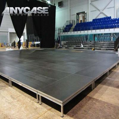 China Aluminum Structure 18mm Plywood Legs 10years Warranty Lightweight Exhibition Event Stages For Sale Aluminum Stage For Rental for sale