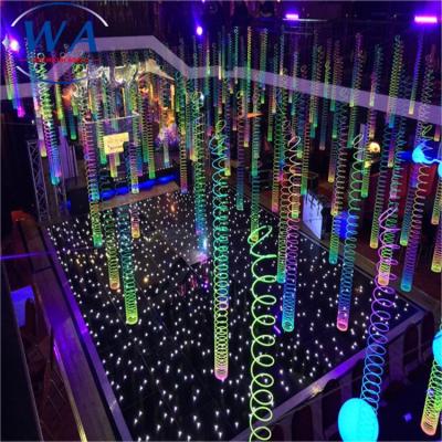 China Easy Installed Garden Second Hand Tempered Glass Tents Portable Mirror Infinity Led Dance Floor For Sale Radio Led Pixel Dance Floor Spirit for sale